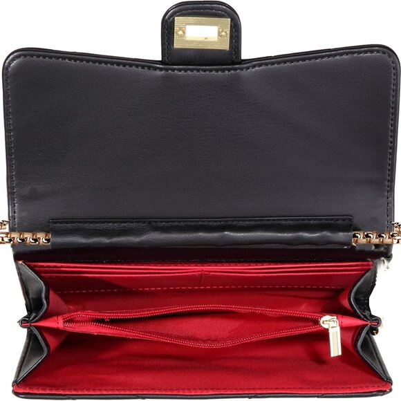 Lightweight Black Quilted Crossbody Bag with Organized Compartments for Women - Picture 8 of 9